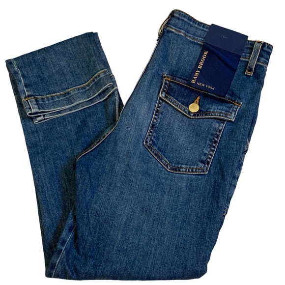 NWT Ramy Brook Arizona Crop Jeans in Medium Wash - Sz 27 - Picture 5 of 10